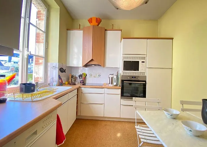 公寓 Duplex 5 Pieces, 6 Couchages Au Coeur De Avec Terrasse, Parking Et Tous Commerces A Pied - Fr-1-245-71